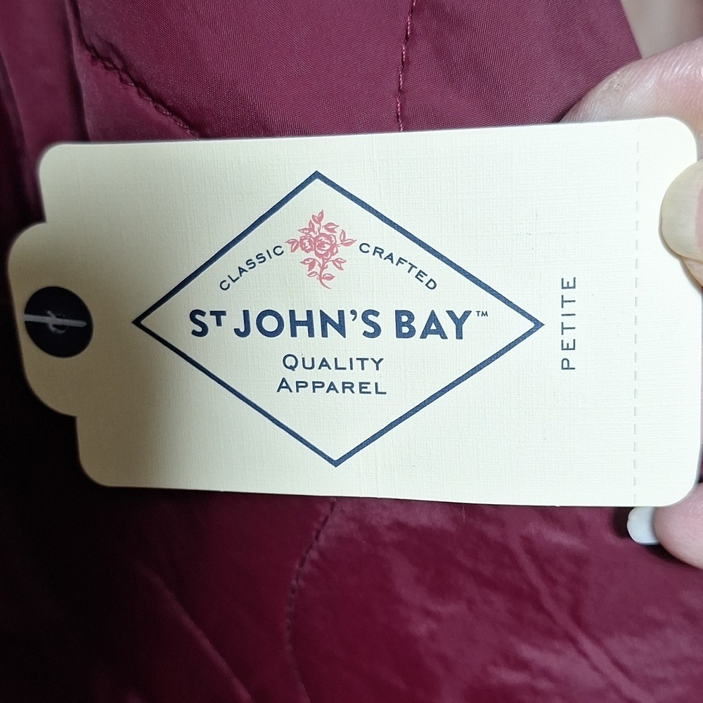 NWT St John's Bay PS deep ruby all weather coat - Picture 4 of 11
